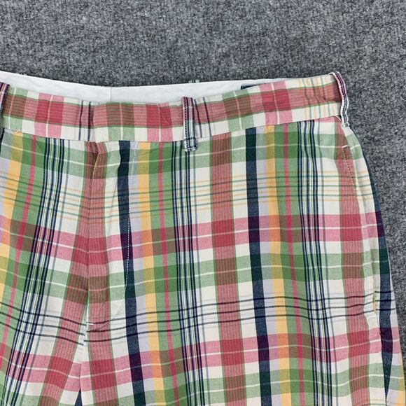 Polo Ralph Lauren Sportswear Shorts Mens 36 Colorful Plaid Cotton Flat Front - Picture 3 of 14